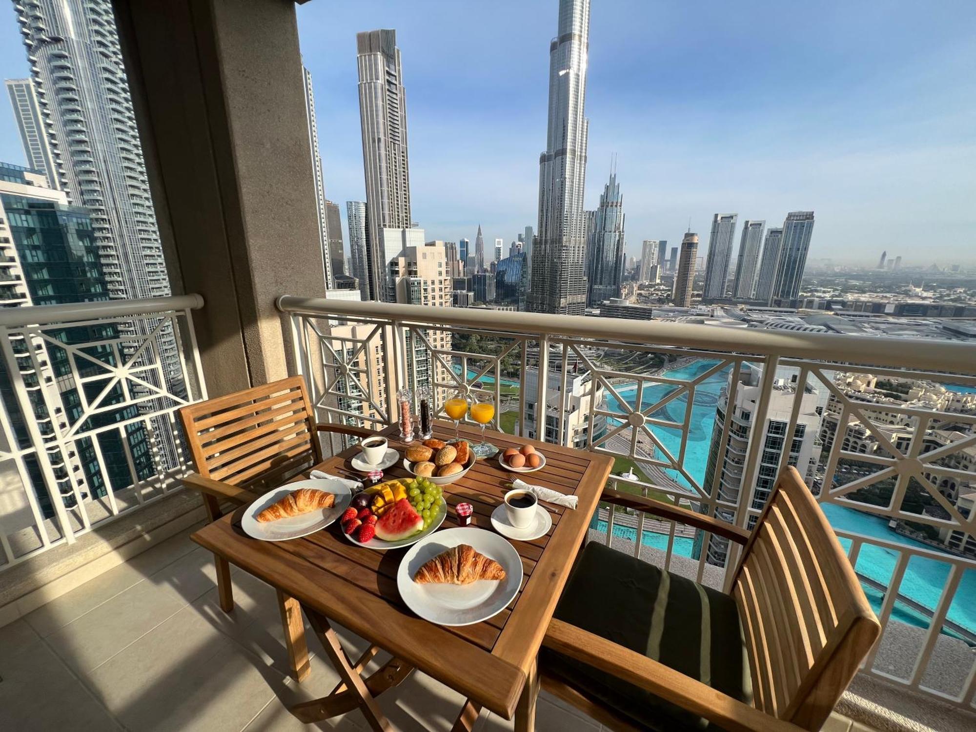 Prestige Living 2Br With Full Burj Khalifa And Fountain View By Auberge 두바이 외부 사진