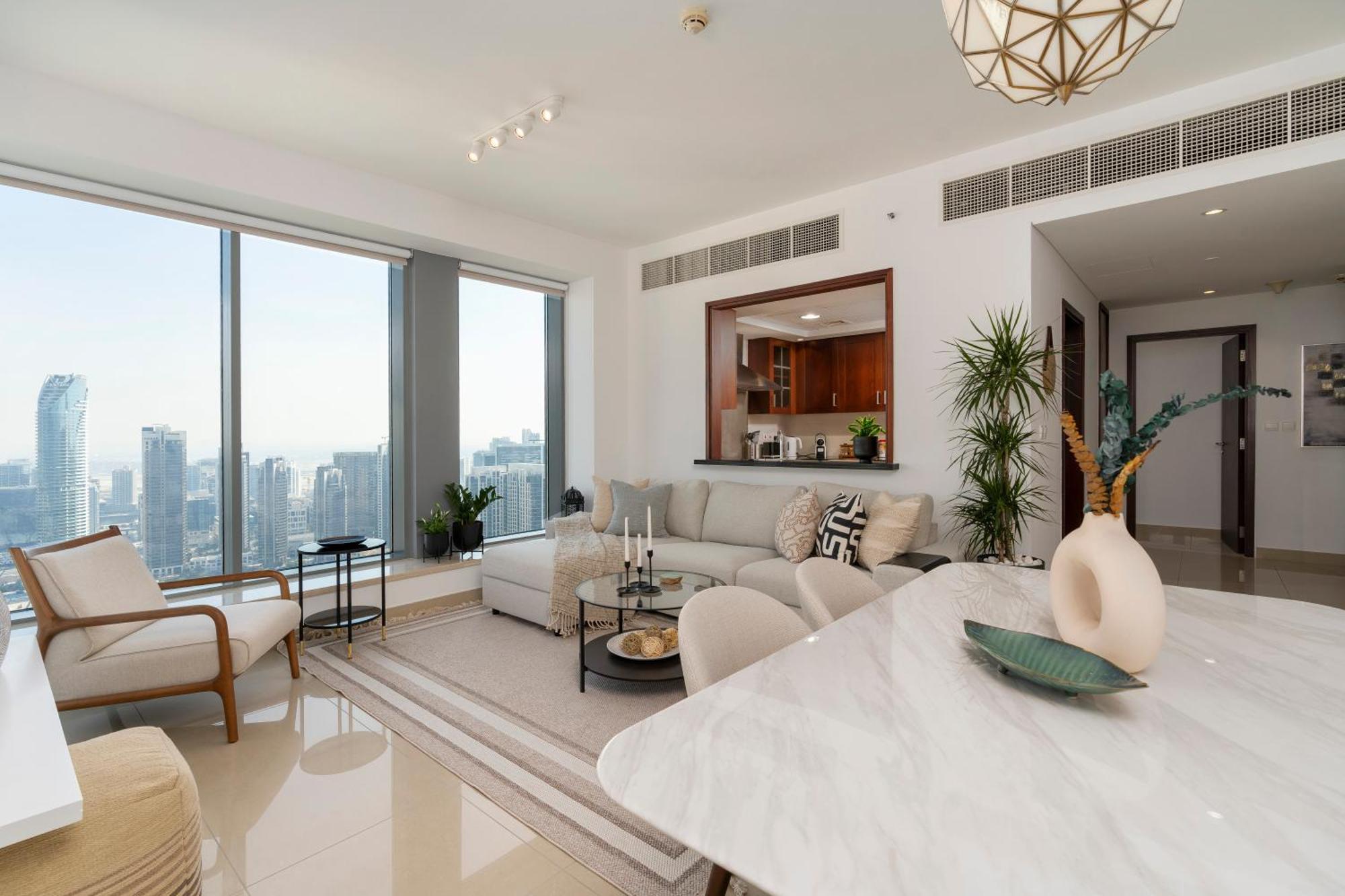 Prestige Living 2Br With Full Burj Khalifa And Fountain View By Auberge 두바이 외부 사진
